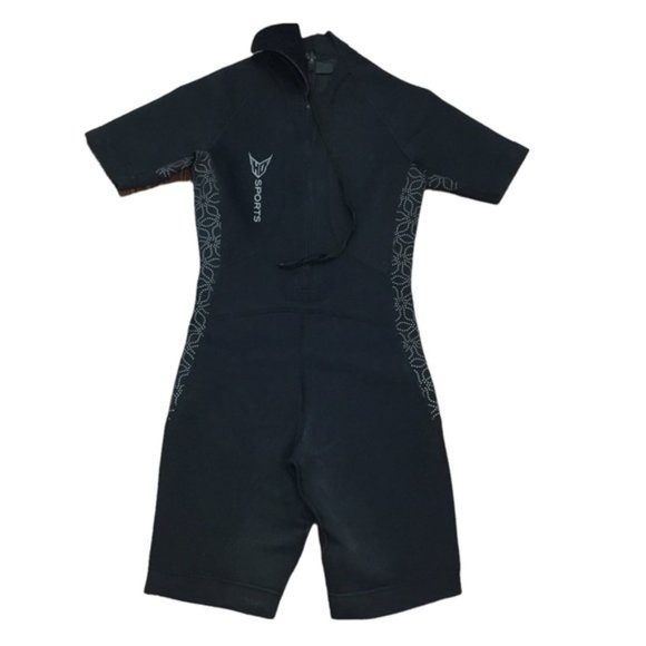 HO Sports Women's Shorty Wetsuit Black/Gray Floral Size 7/8 - Picture 8 of 9